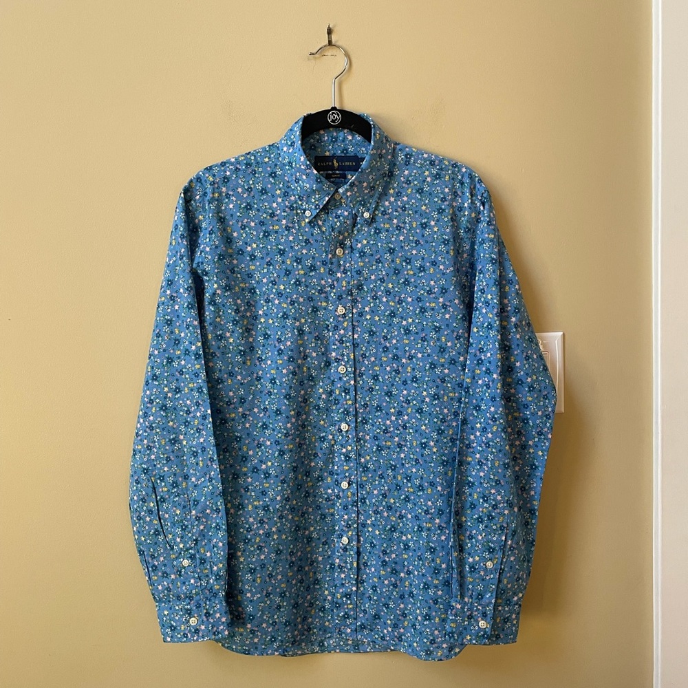 Ralph Lauren men’s floral shirt size med slim fit